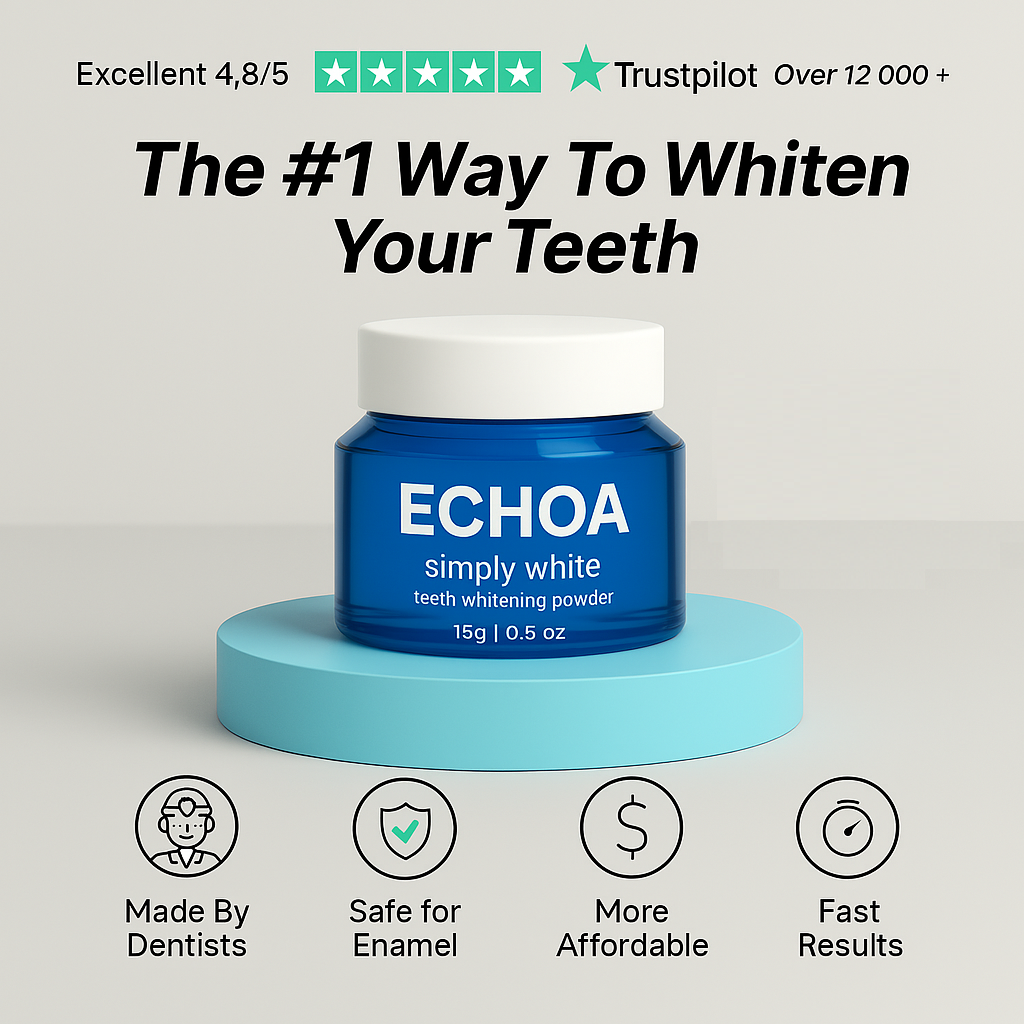 Echoa™ Teeth Whitening Powder - Buy 1, Get 1 Free